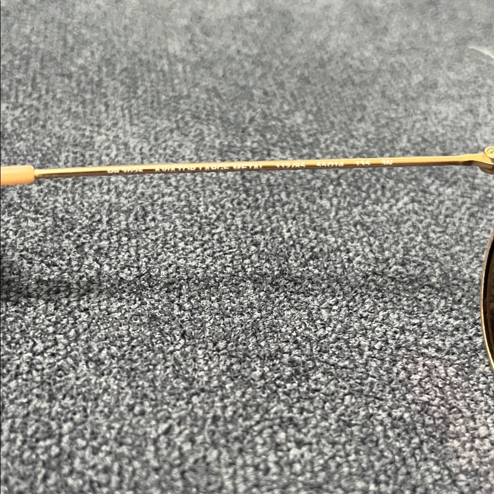Ray-Ban RB3025 Aviator Classic Sunglasses Gold Frame Brown Gradient Lens w/ Case - Picture 4 of 7